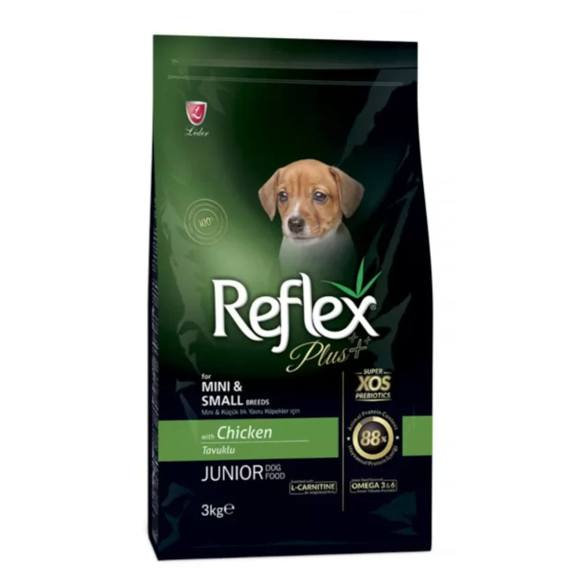 REFLEX Plus Junior Small Breed, XS-S, Pui, hrană uscată câini junior, 3kg - poza 1