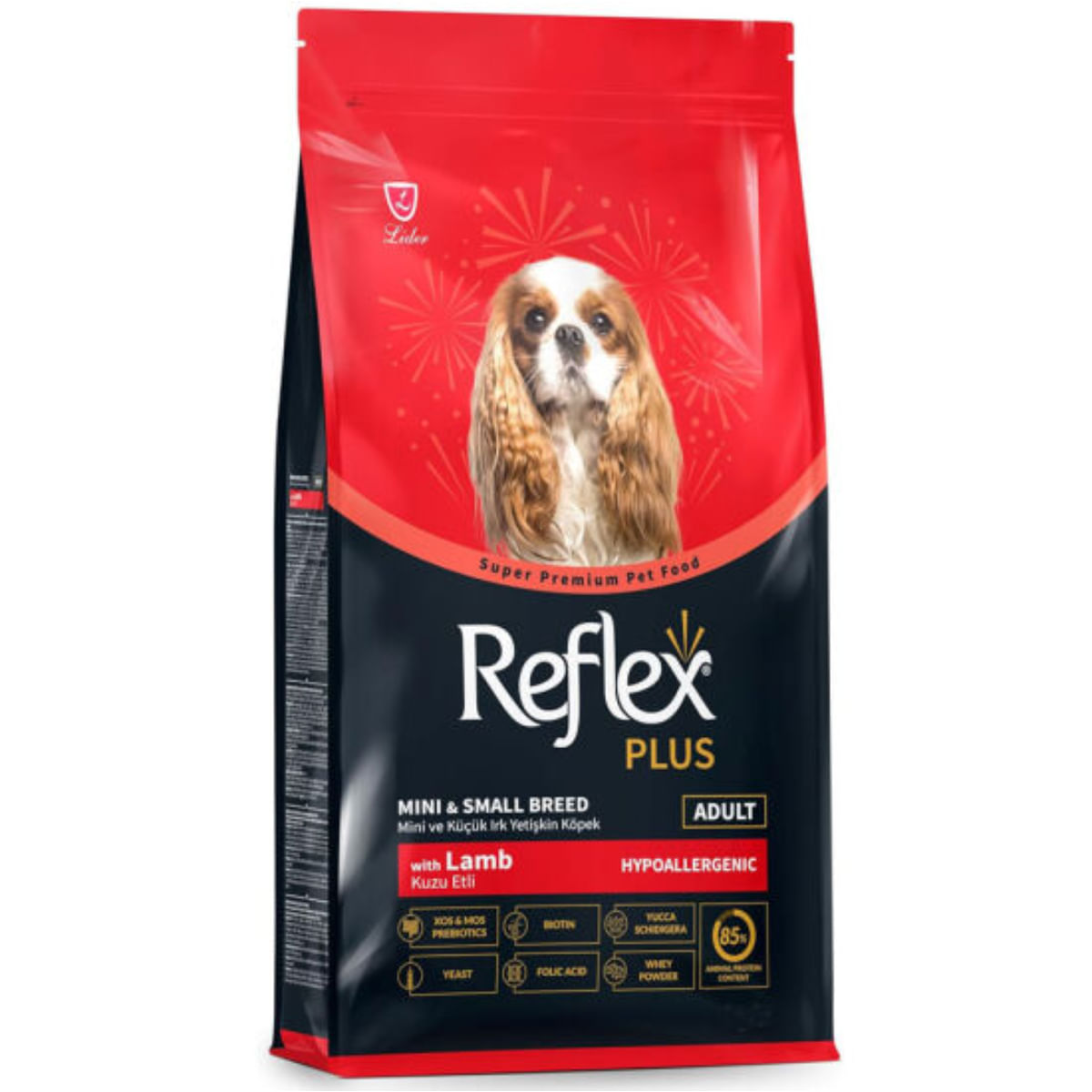 REFLEX Plus Mini & Small Breed, XS-S, Miel, hrană uscată câini, 8kg - poza 2