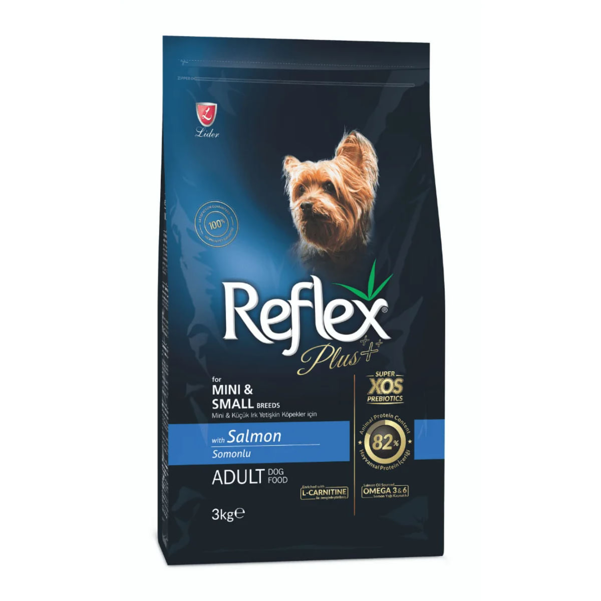 REFLEX Plus Mini & Small Breeds, XS-S, Somon, hrană uscată câini, 3kg - poza 2