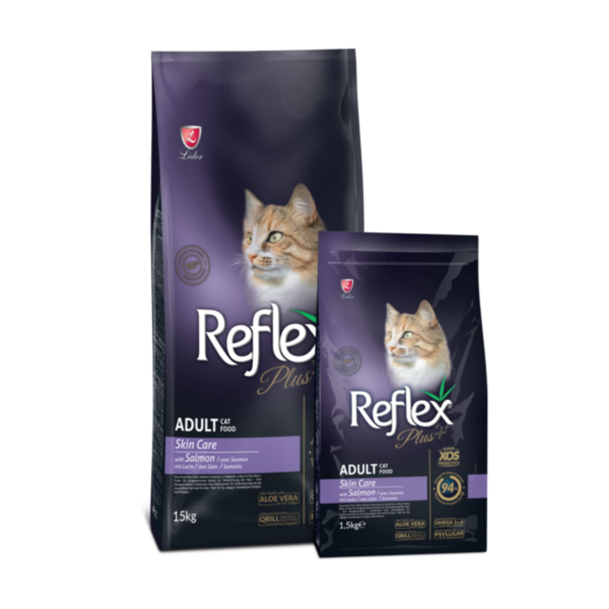 REFLEX Plus Skin Care, Somon, hrană uscată pisici, piele & blană, 15kg - poza 3