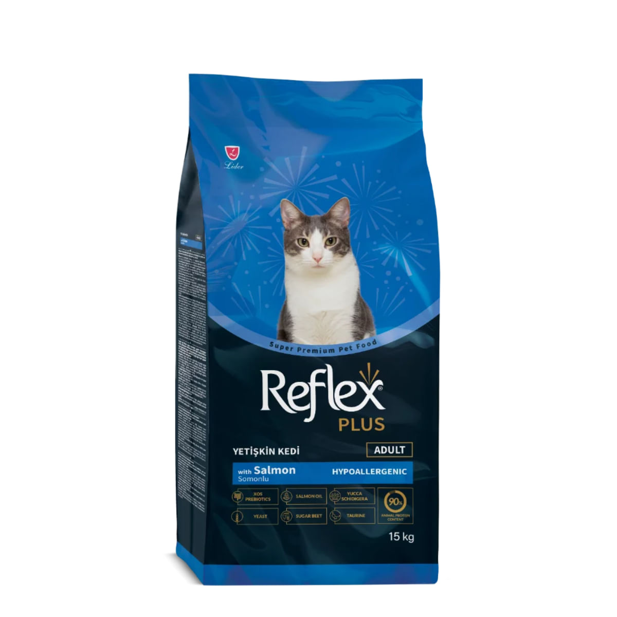 REFLEX Plus, Somon, hrană uscată pisici, 15kg - poza 1