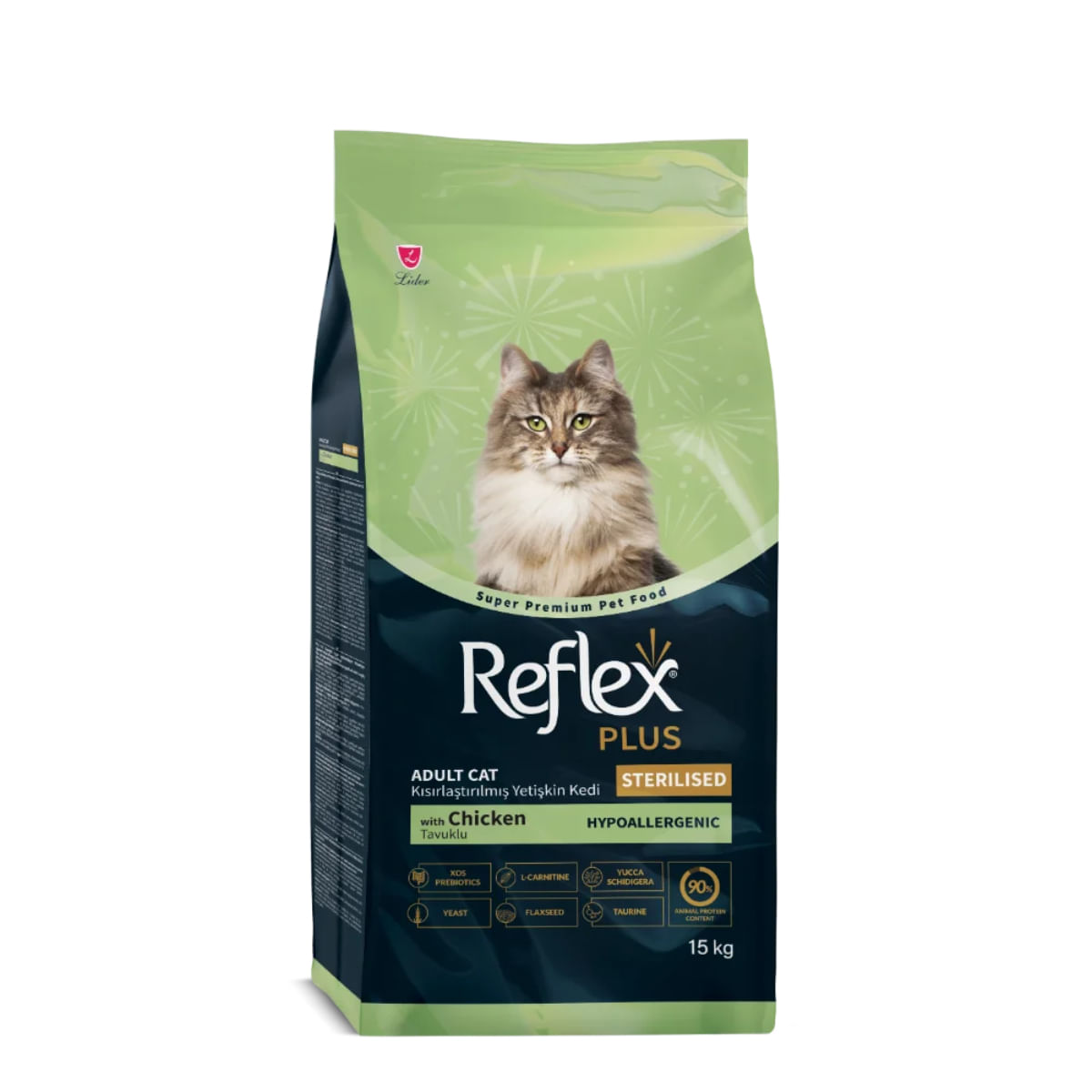 REFLEX Plus Sterilised, Pui, hrană uscată pisici sterilizate, 15kg - poza 2