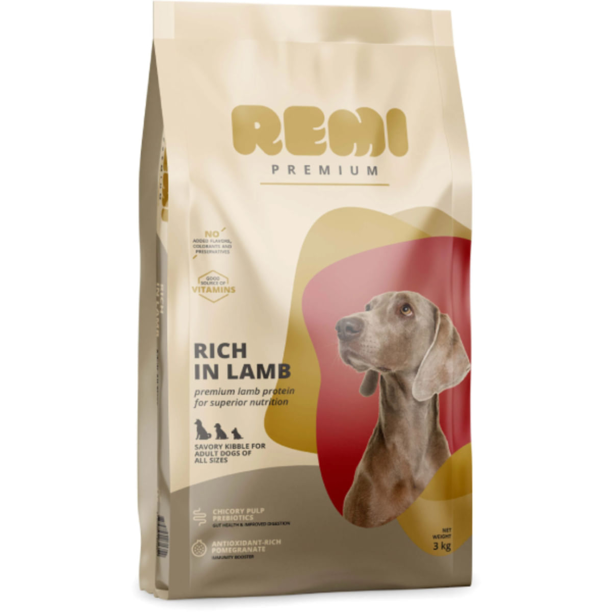 REMI PREMIUM Dog All Sizes, XS-XL, Miel, hrană uscată câini, 3kg - poza 1