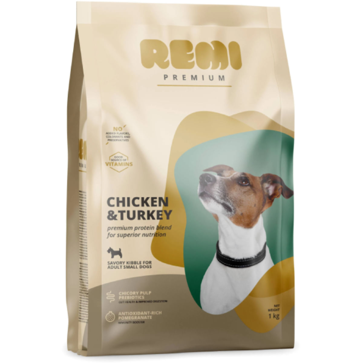 REMI PREMIUM Dog Small, XS-S, Pui și Curcan, hrană uscată câini, 1kg - poza 2