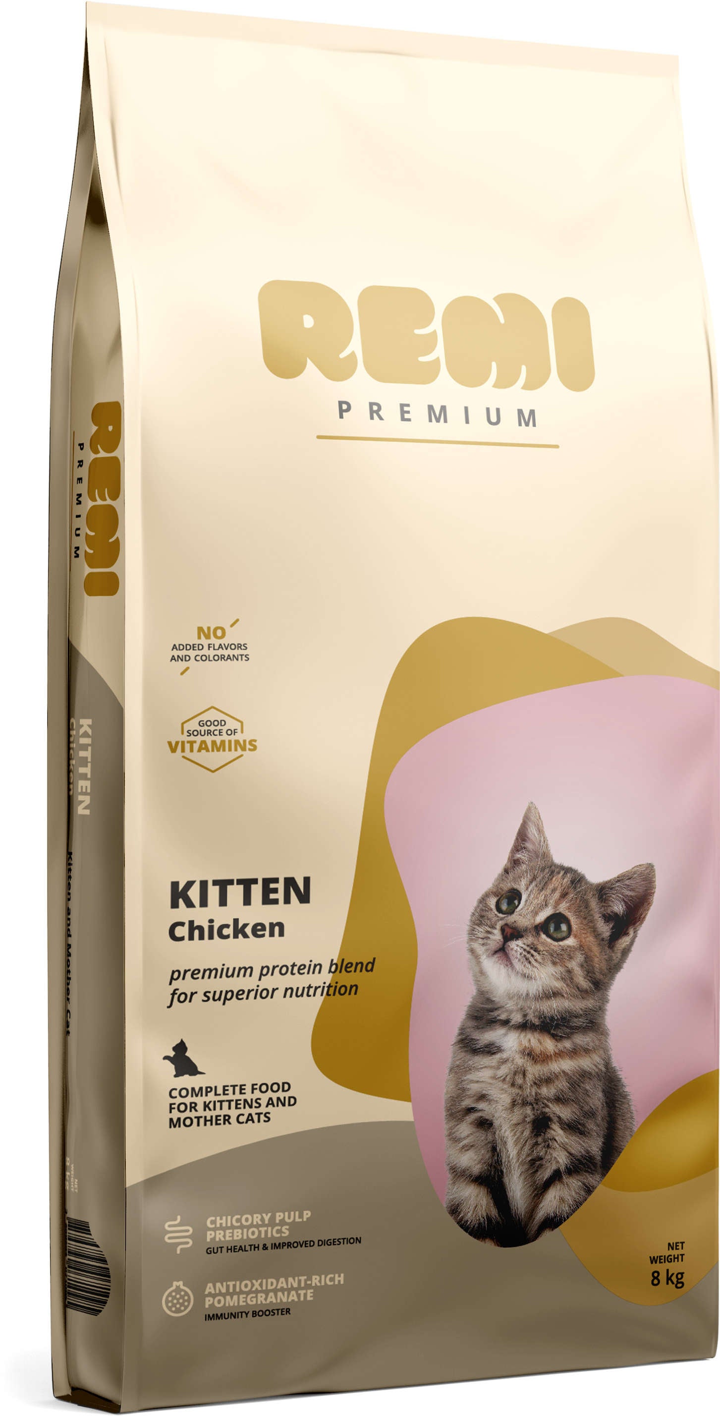REMI Premium Hrană uscată pentru KITTEN, cu Pui