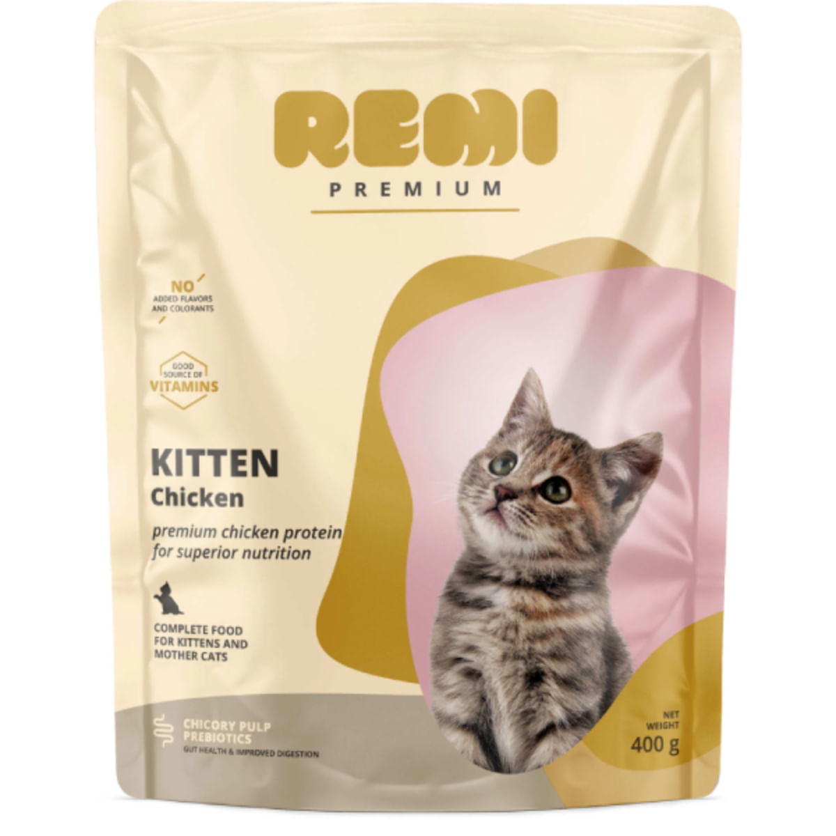 REMI PREMIUM Kitten, Pui, hrană uscată pisici junior, 400g - poza 2
