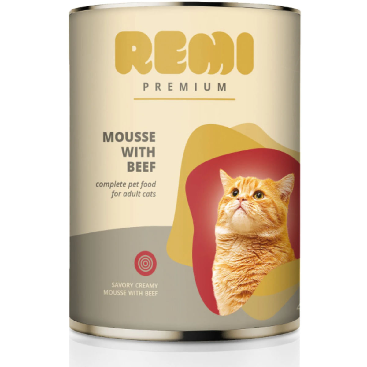 REMI PREMIUM, Vită, conservă hrană umedă pisici, (mousse), 400g - poza 2