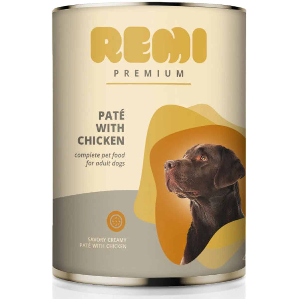 REMI PREMIUM, XS-XL, Pui, conservă hrană umedă câini, (pate), 400g - poza 2