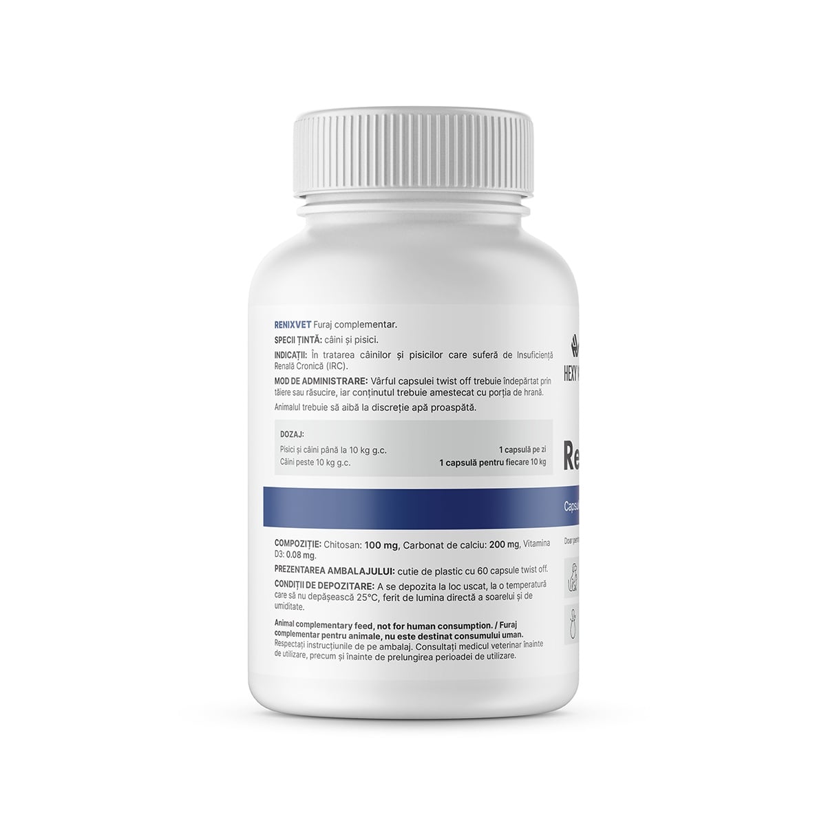 Renix Vet, 60 capsule Twist Off - poza 2
