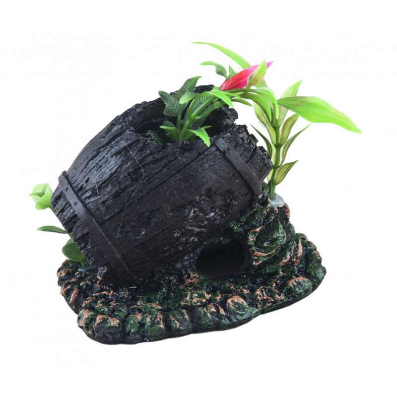 Resun Decor Acvariu Butoi Cu Plante PO-017
