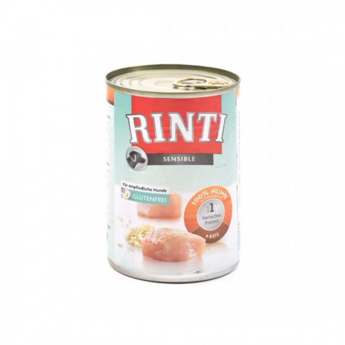 RINTI Sensible, XS-XL, Pui și Orez, conservă hrană umedă monoproteică câini, alergii, (în suc propriu), 400g - poza 2