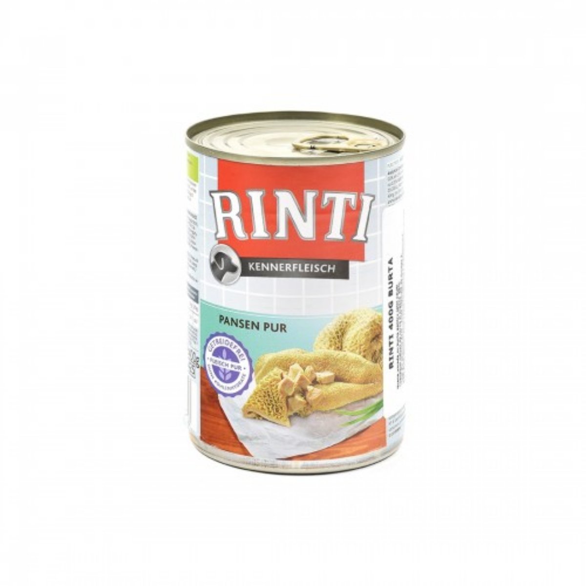 RINTI, XS-XL, Burtă, conservă hrană umedă fără cereale câini, (în suc propriu), 400g - poza 1
