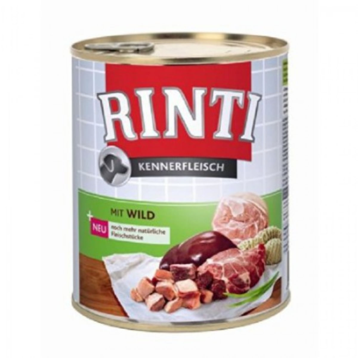 RINTI, XS-XL, Vânat, conservă hrană umedă fără cereale câini, (în suc propriu), 800g - poza 2