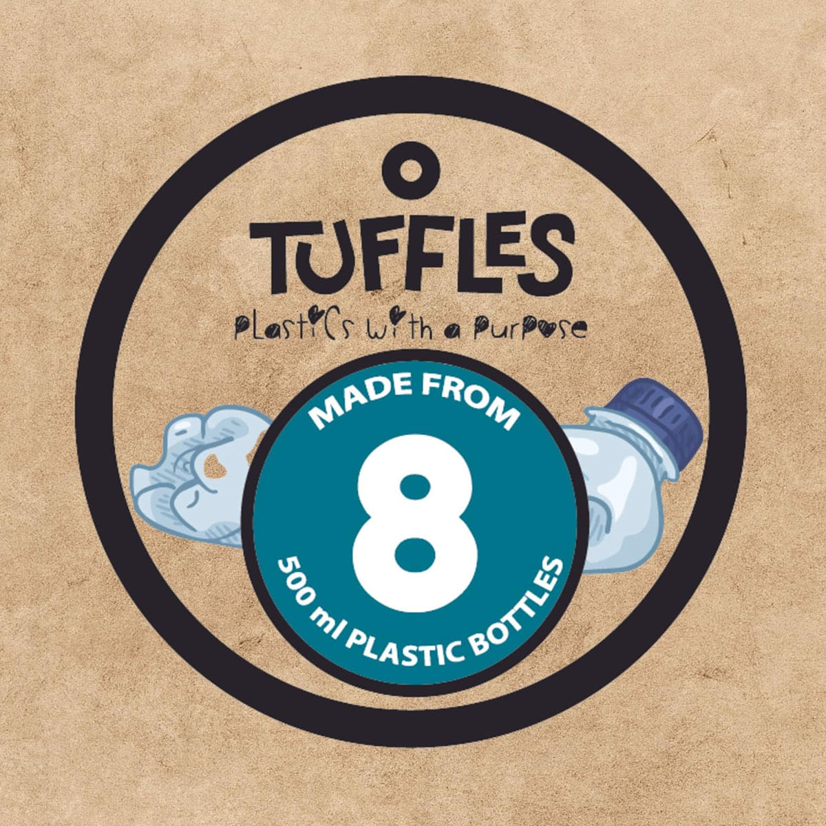 Rioncer Tuffles WWF, Jucărie pentru caini, din materiale reciclate, 30 x 16 cm Rioncer Tuffles WWF, Jucărie pentru caini, din materiale reciclate, 30 x 16 cm - poza 4
