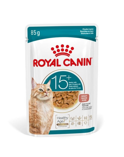 ROYAL CANIN Ageing 15+ Gravy 12x85 g hrană în sos pisici senior peste 15 ani