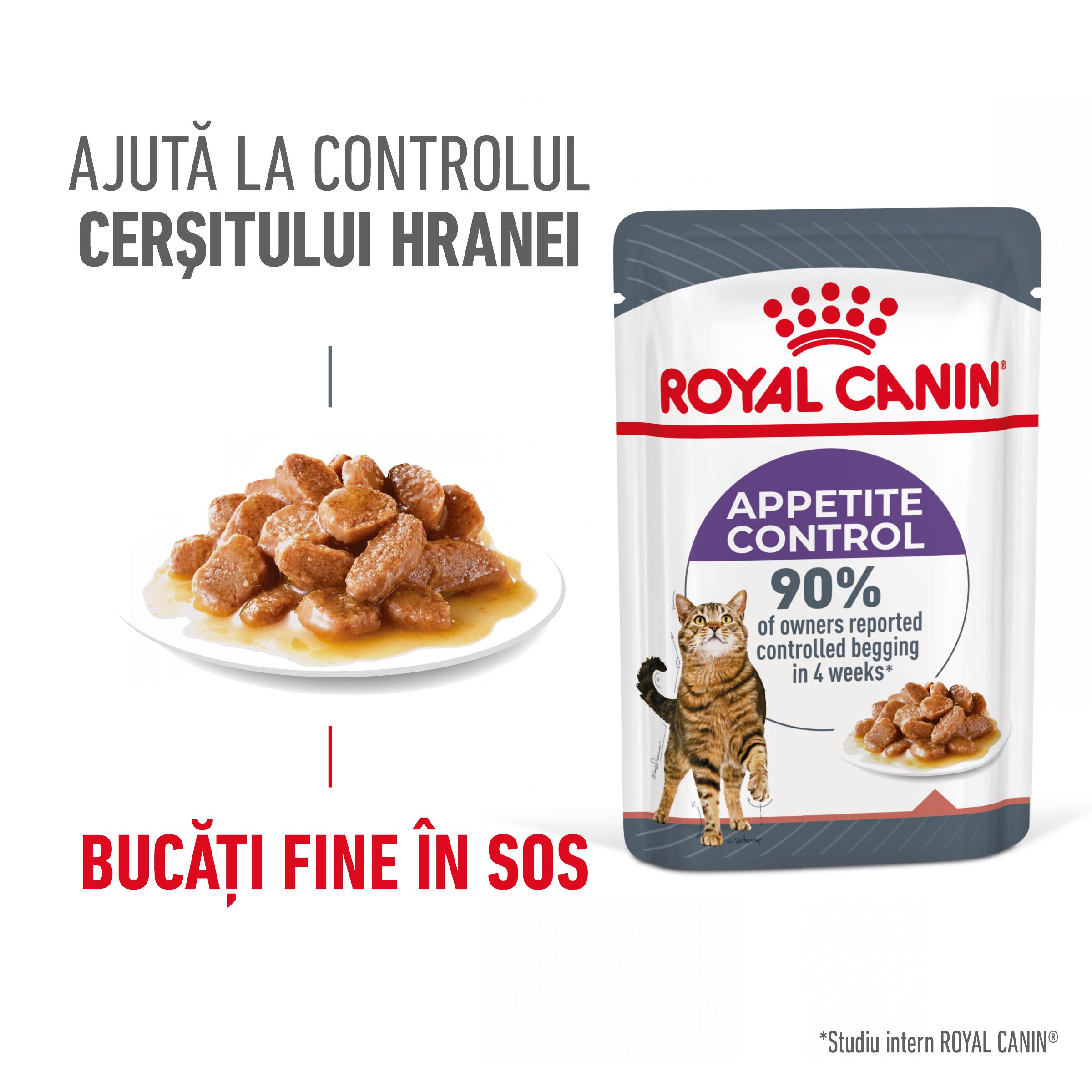 ROYAL CANIN Appetite Control Care Adult hrană umedă pisici reglarea apetitului (în sos), 85g - poza 1