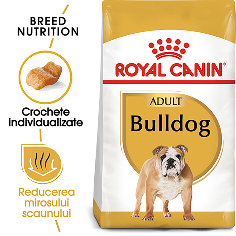 ROYAL CANIN Bulldog Adult, hrană uscată câini, 12kg - poza 2