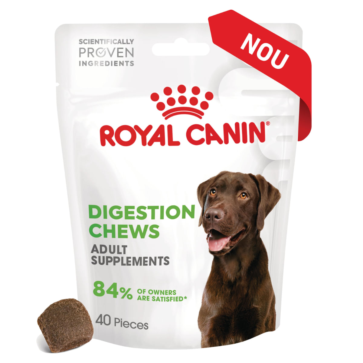 ROYAL CANIN Digestion Chews Adult Supplements, punguță recompense funcționale câini, sistem digestiv, 160g - poza 3