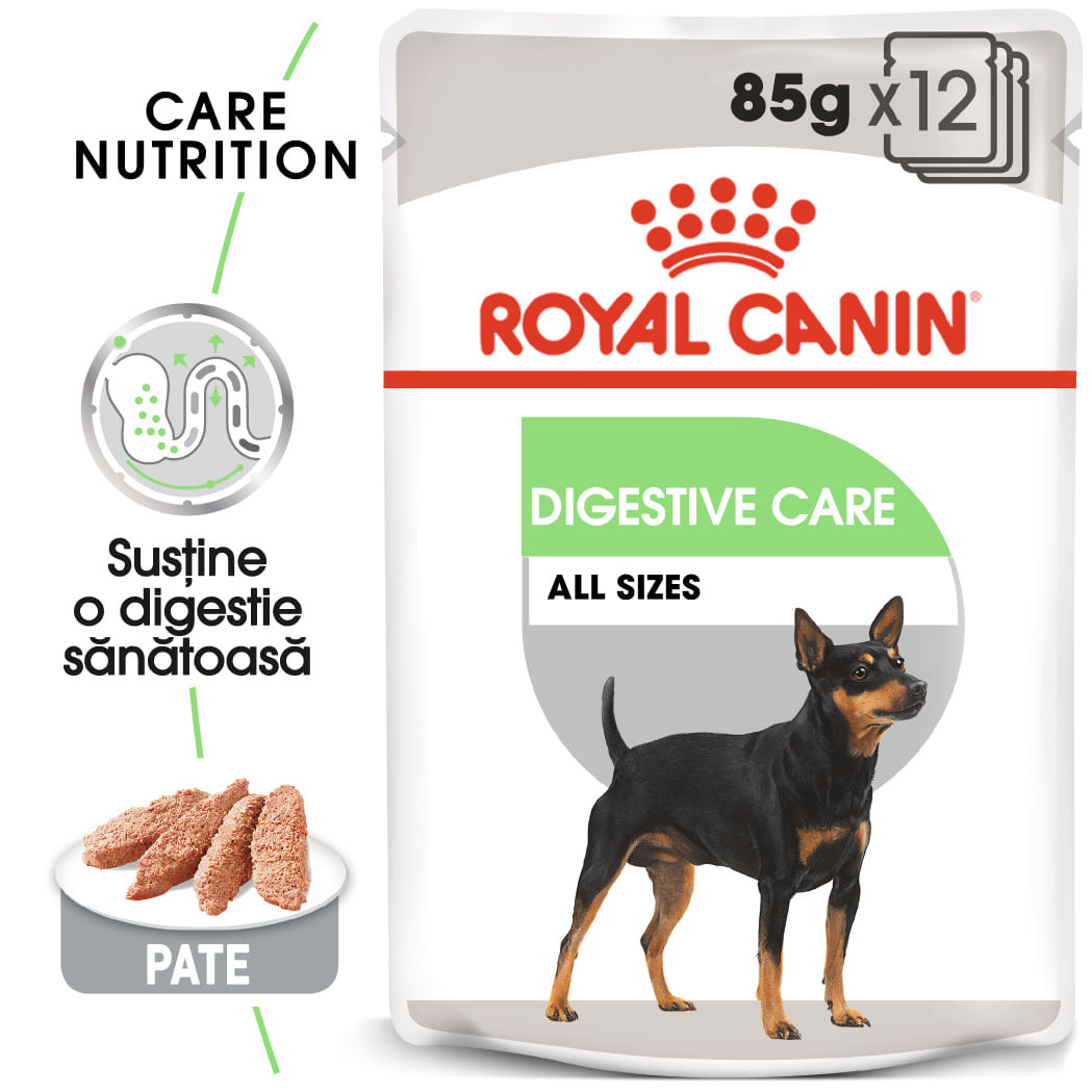 ROYAL CANIN Digestive Care Adult, hrană umedă câini, confort digestiv, (pate), bax, 85g x 12buc - poza 2