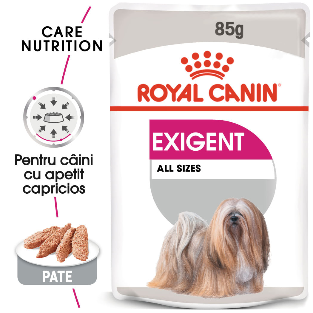 ROYAL CANIN Exigent Adult hrană umedă câini apetit capricios (pate), 85g - poza 2