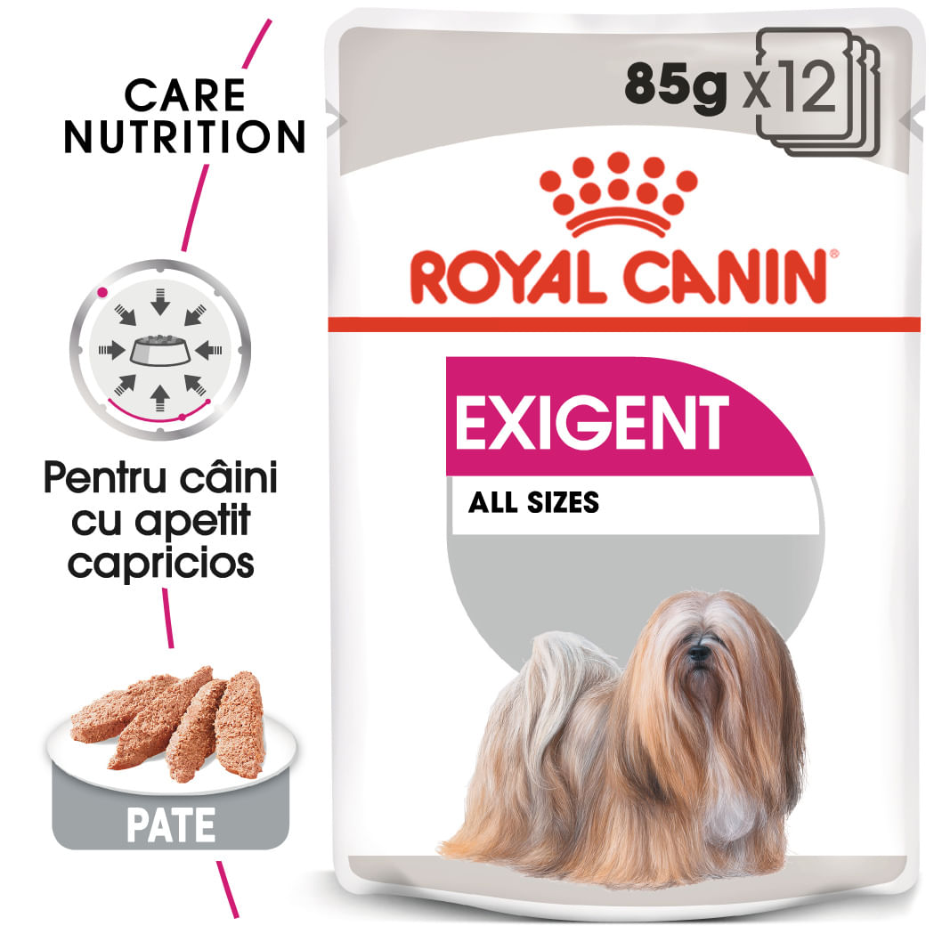 ROYAL CANIN Exigent Adult hrană umedă câini apetit capricios (pate), bax, 85g x 12buc - poza 2