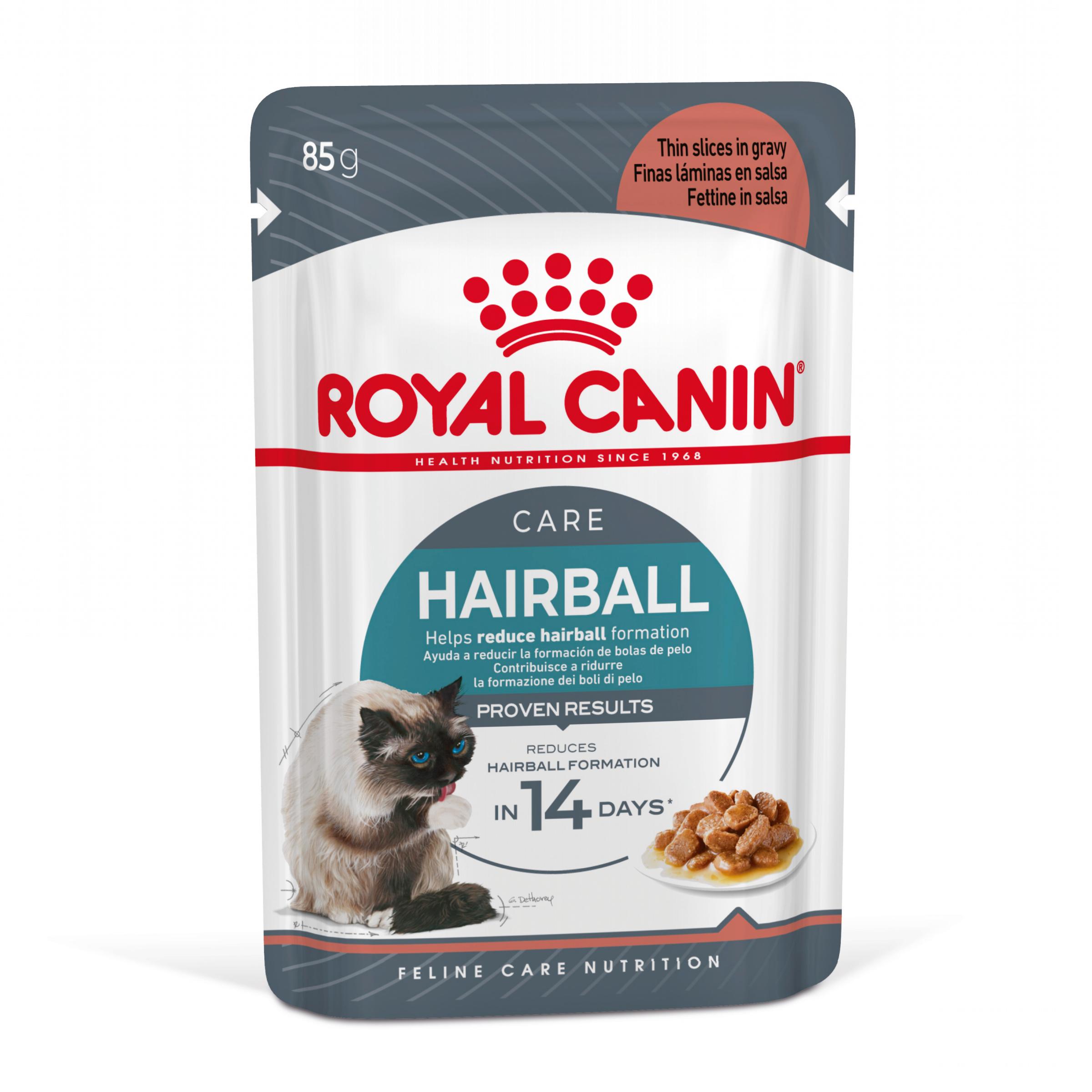 ROYAL CANIN Hairball Care Adult, hrană umedă pisici, limitarea ghemurilor de blană, (în sos), 85g - poza 3