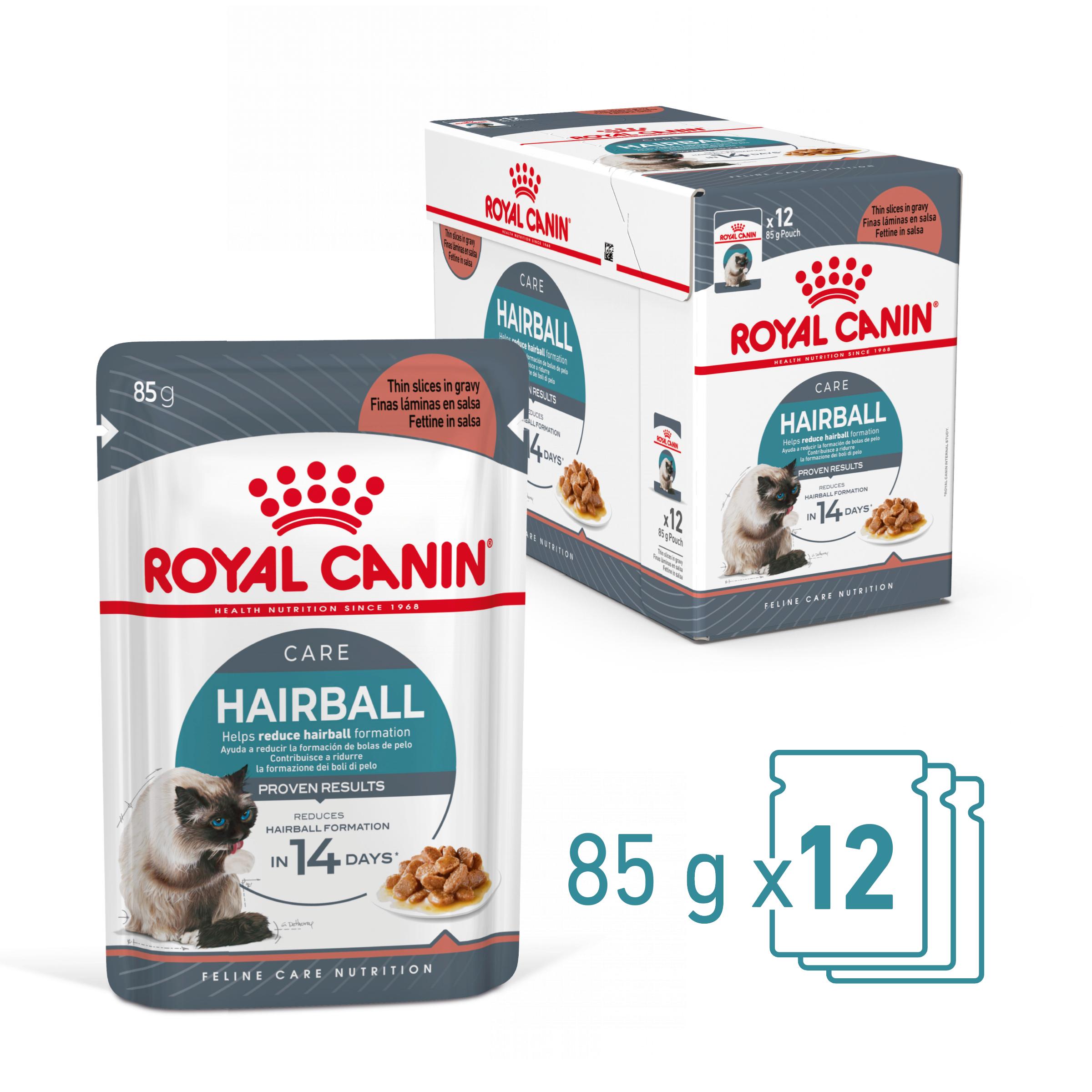 ROYAL CANIN Hairball Care Adult, hrană umedă pisici, limitarea ghemurilor de blană, (în sos), bax, 85g x 12buc - poza 3