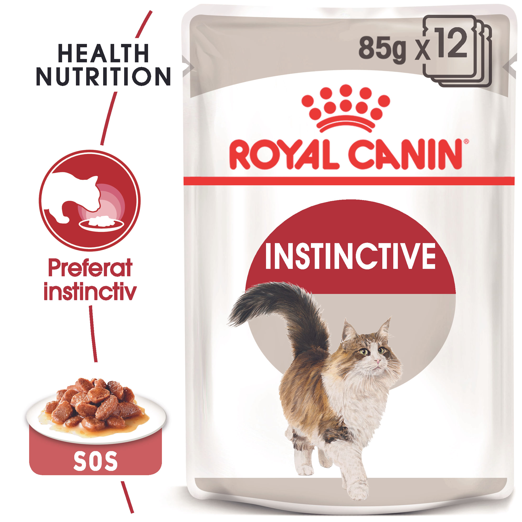 ROYAL CANIN Instinctive Adult, hrană umedă pisici, (în sos), bax, 85g x 12buc - poza 2