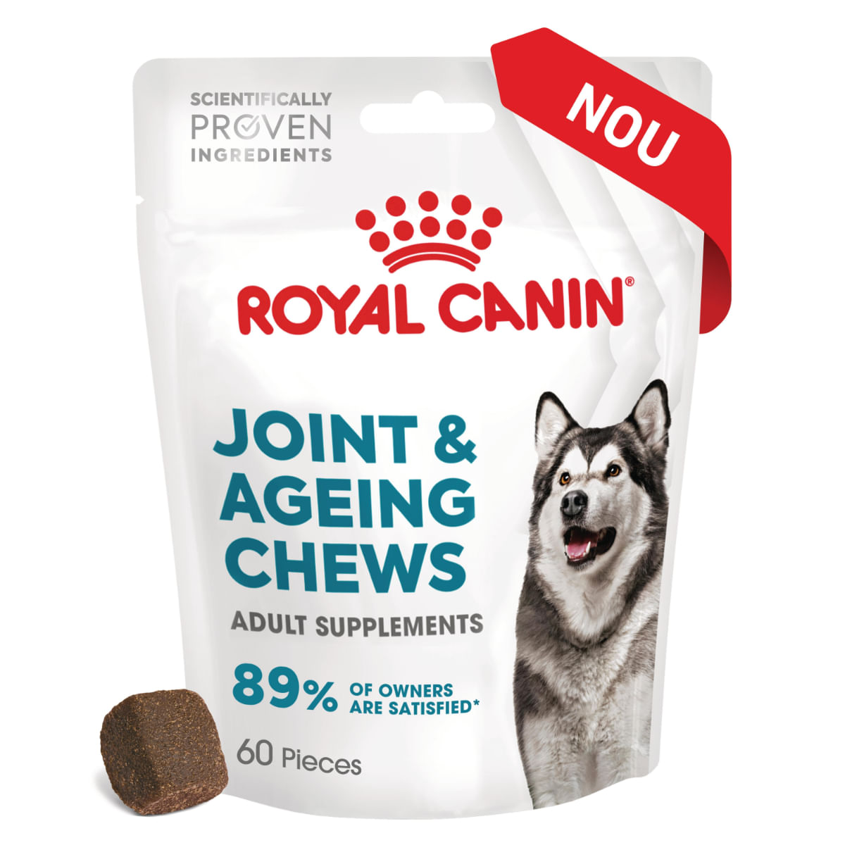 ROYAL CANIN Joint & Ageing Chews Adult Supplements, punguță recompense funcționale câini, sistem articular, 240g - poza 3