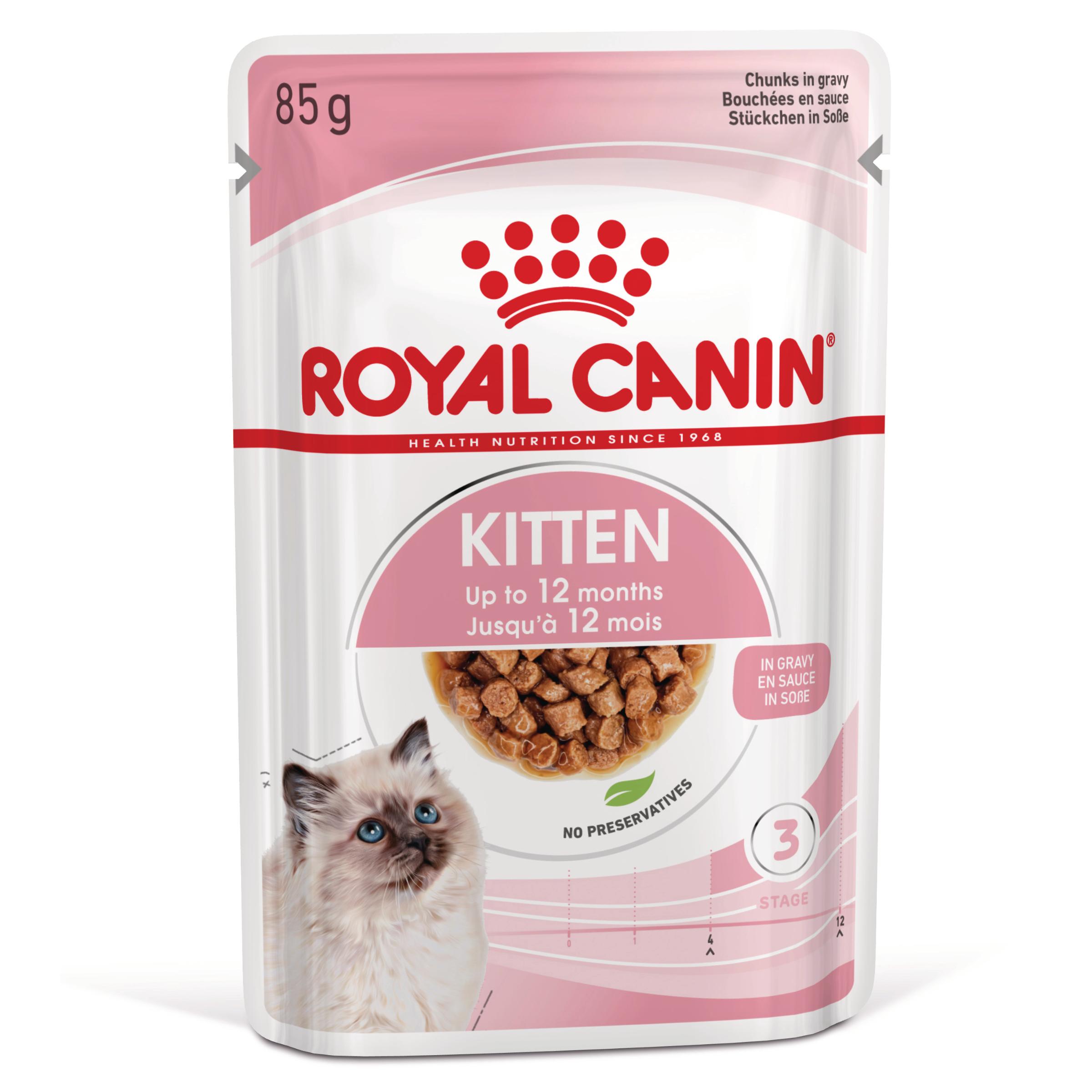 ROYAL CANIN Kitten, hrană umedă pisici junior, (în sos), 85g - poza 3