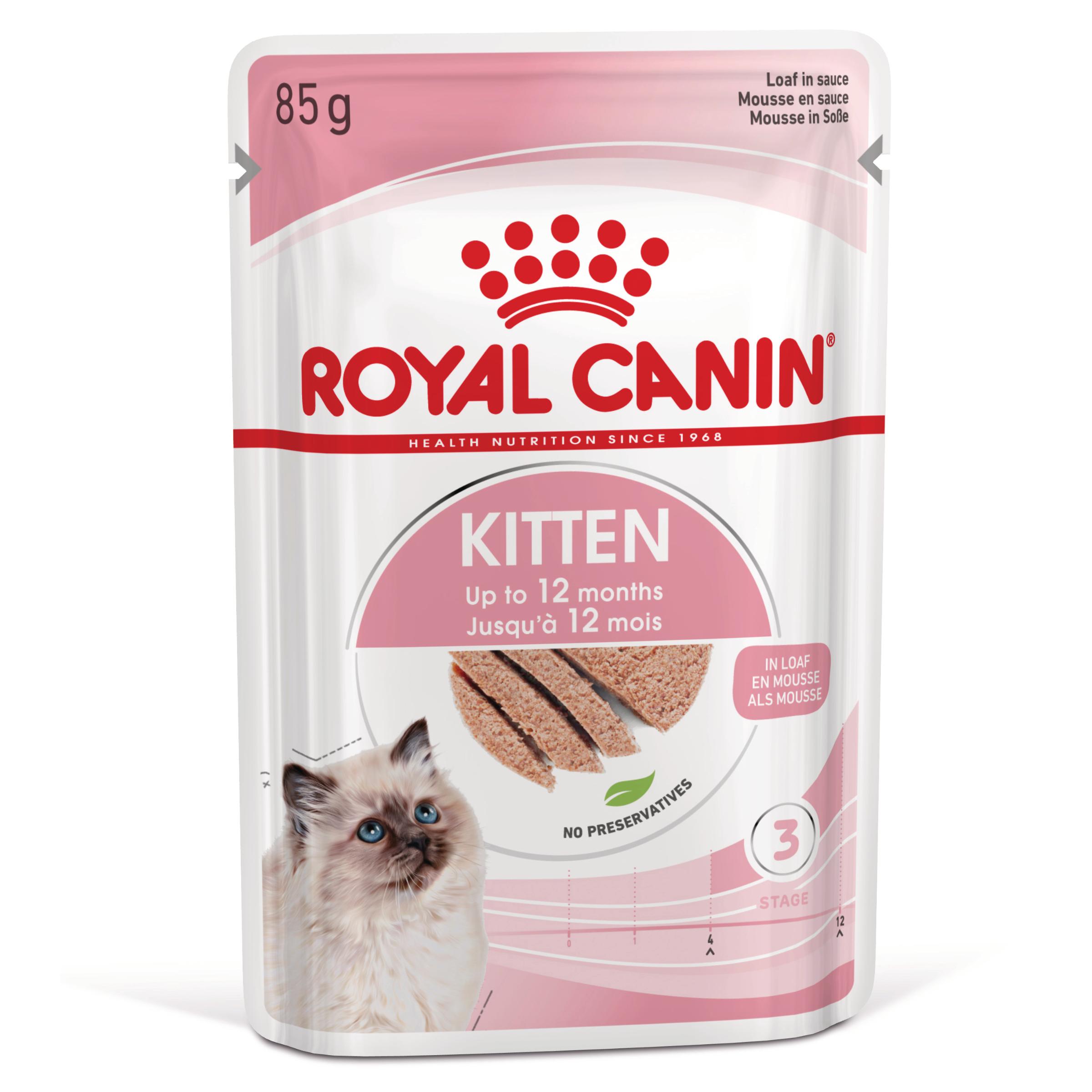 ROYAL CANIN Kitten, hrană umedă pisici junior, (pate), 85g - poza 3