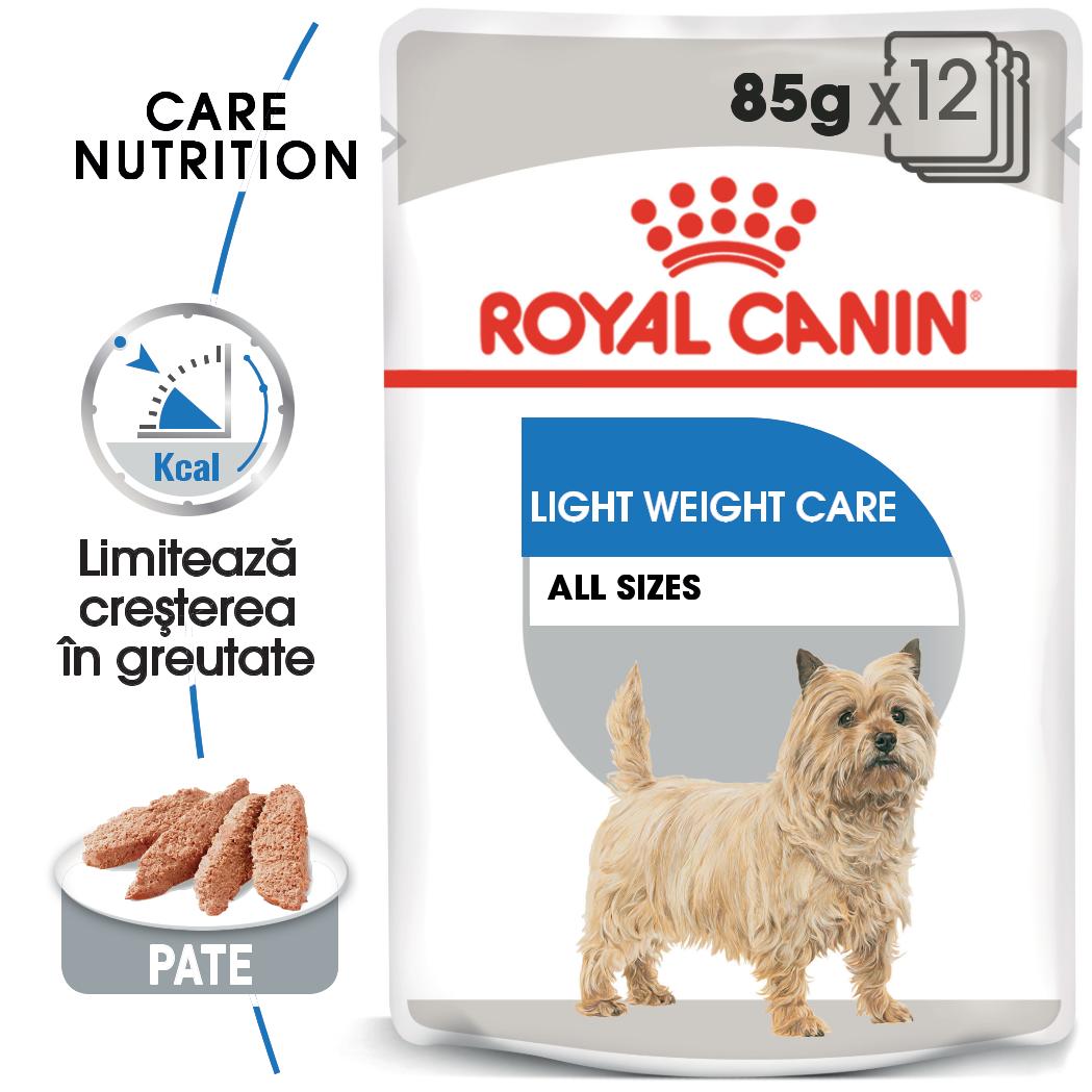 ROYAL CANIN Light Weight Care Adult, hrană umedă câini, limitarea creșterii în greutate, (pate), bax, 85g x 12buc - poza 2