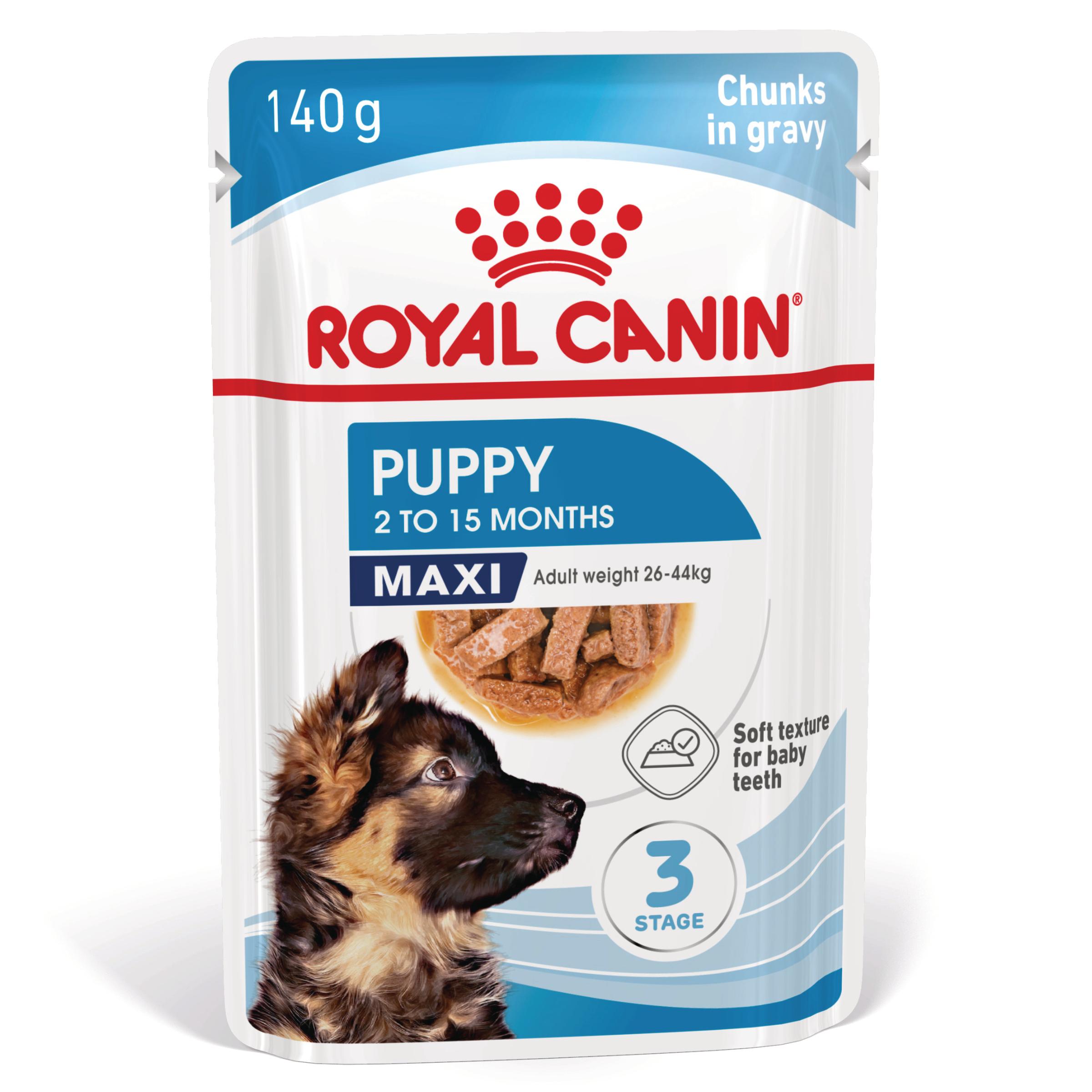 ROYAL CANIN Maxi Puppy, hrană umedă câini junior, (în sos), bax, 140g x 10buc - poza 1