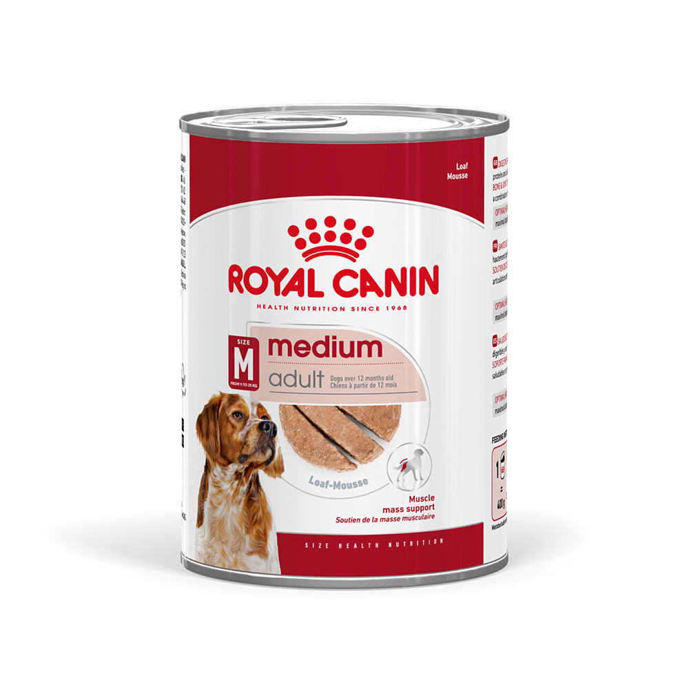 ROYAL CANIN Medium Adult hrană umedă câini (pate), 410g - poza 1