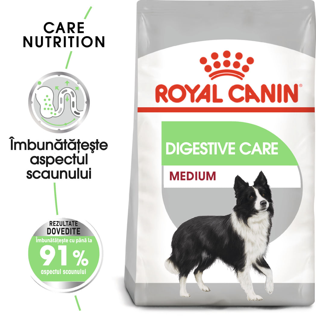 ROYAL CANIN Medium Digestive Care, hrană uscată câini, confort digestiv, 3kg - poza 2