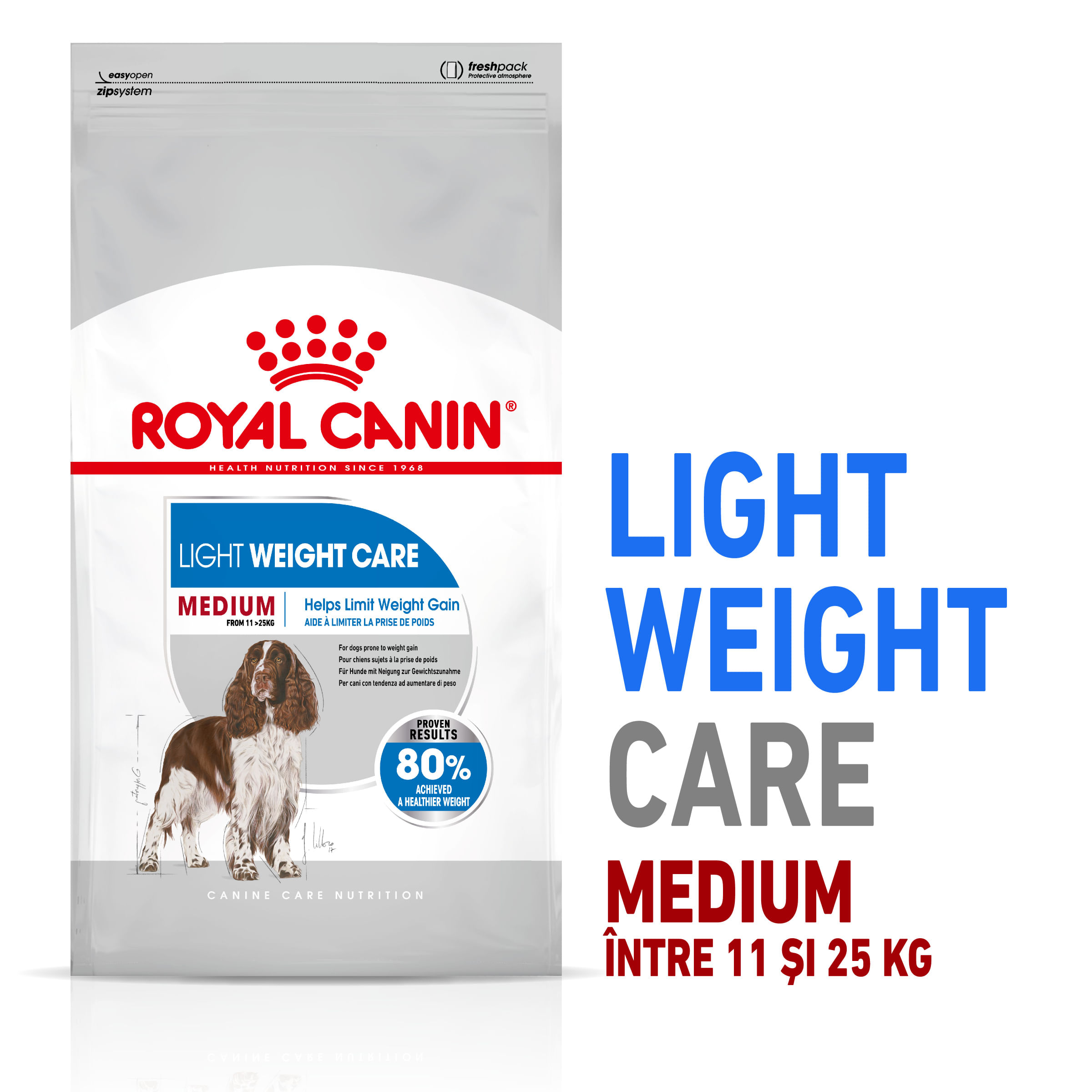 ROYAL CANIN Medium Light Weight Care Adult, hrană uscată câini, limitarea creșterii în greutate, 12kg - poza 1