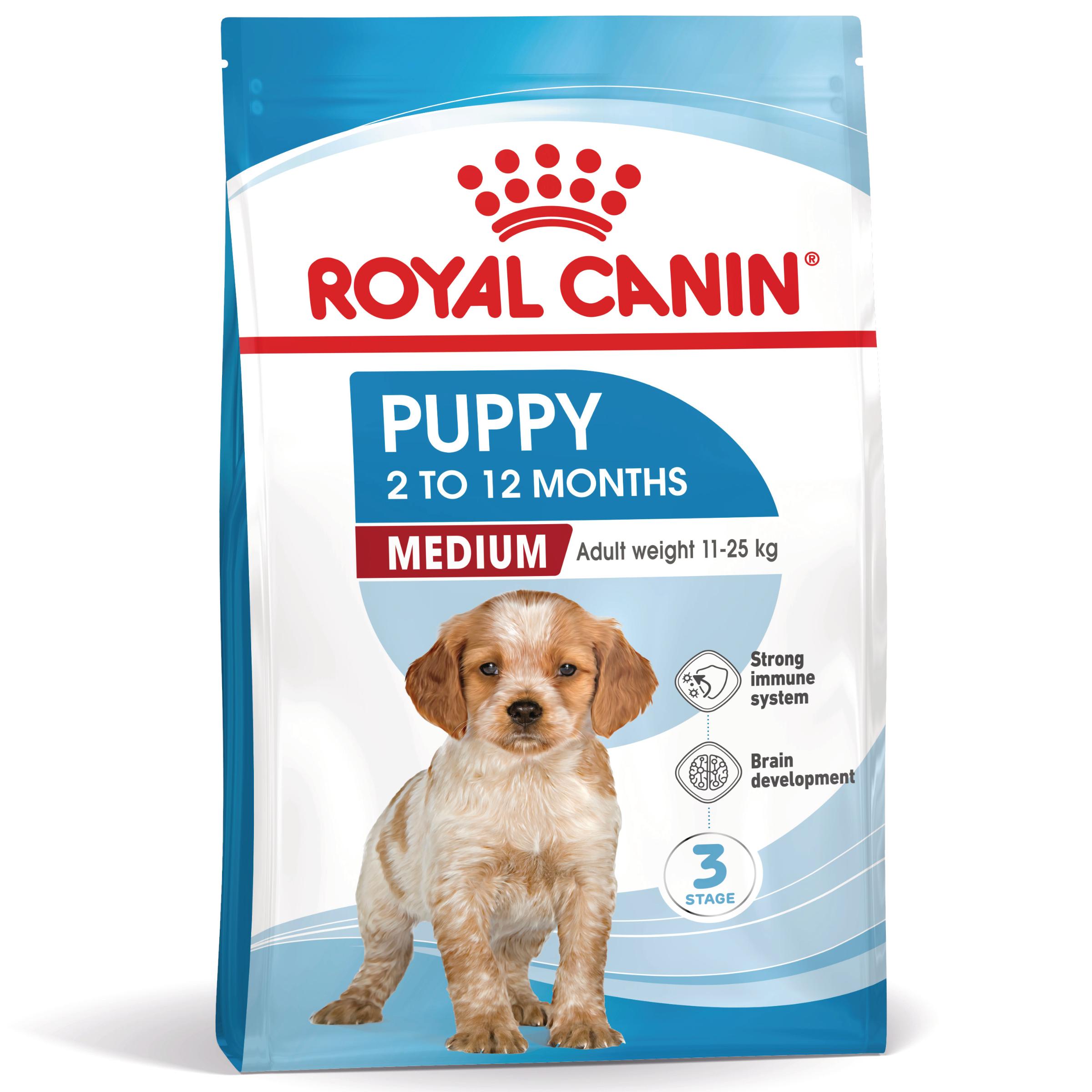 ROYAL CANIN Medium Puppy, hrană uscată câini junior, 15kg - poza 1