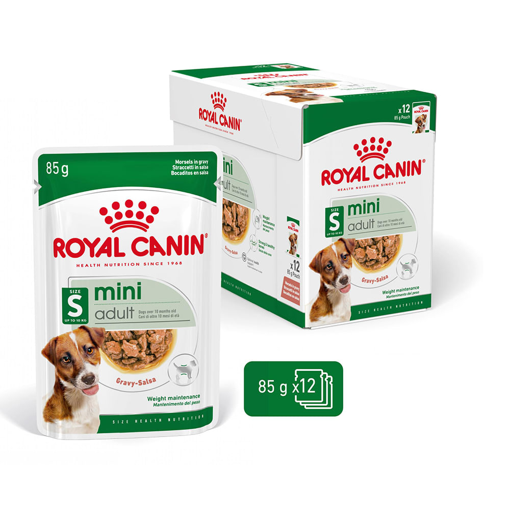 ROYAL CANIN Mini Adult, hrană umedă câini, (în sos), bax, 85g x 12buc - poza 2