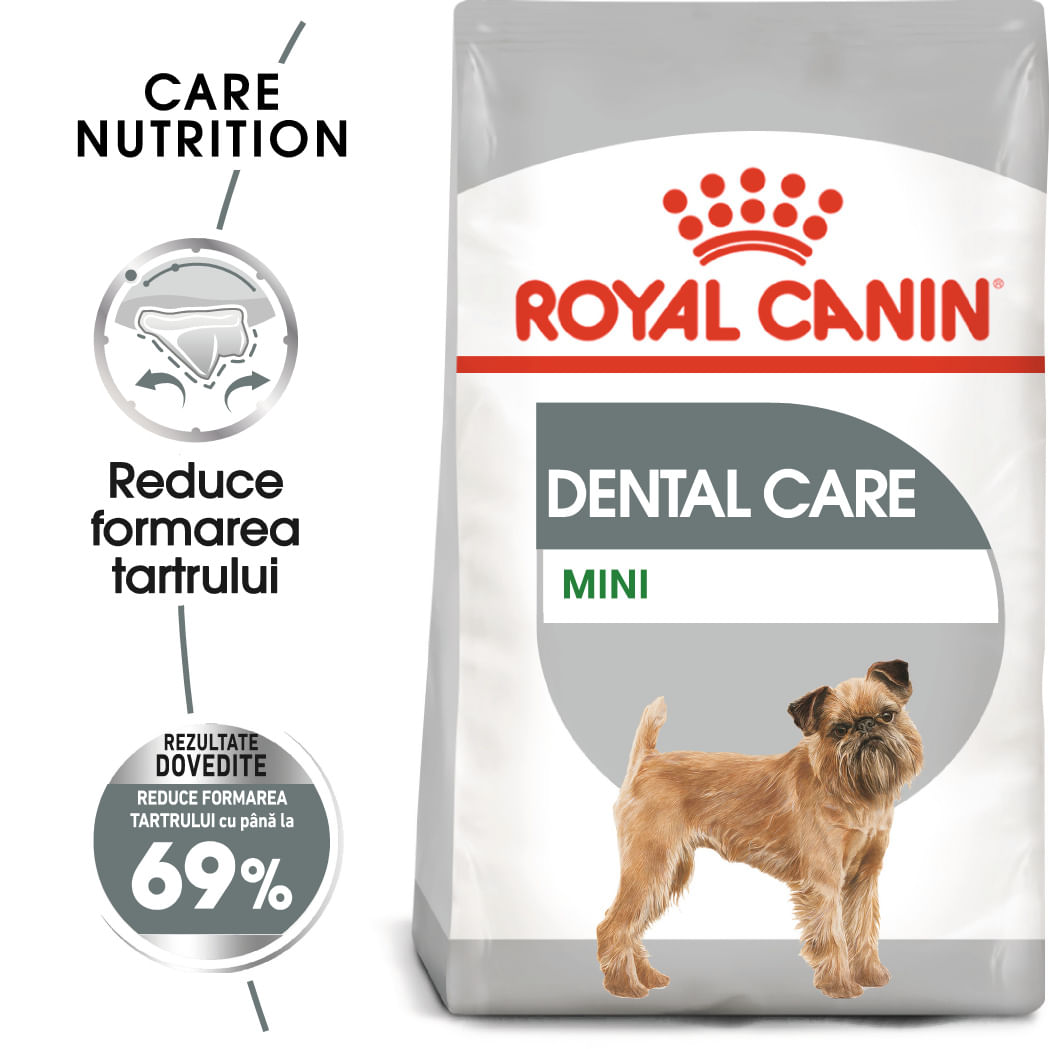 ROYAL CANIN Mini Dental Care Adult, hrană uscată câini, reducerea formării tartrului, 1kg - poza 1