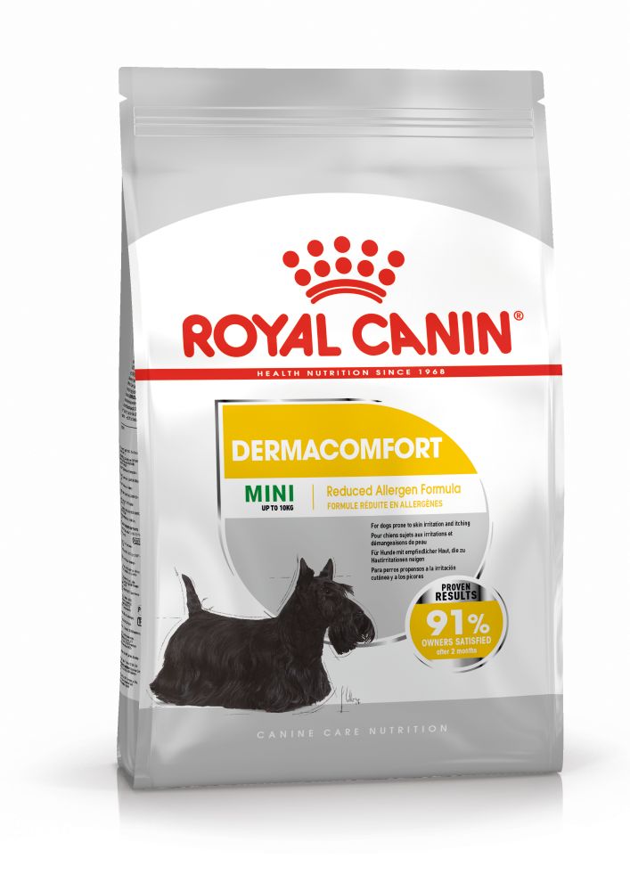 ROYAL CANIN Mini Dermacomfort, hrană uscată câini, prevenirea iritațiilor pielii, 8kg - poza 3