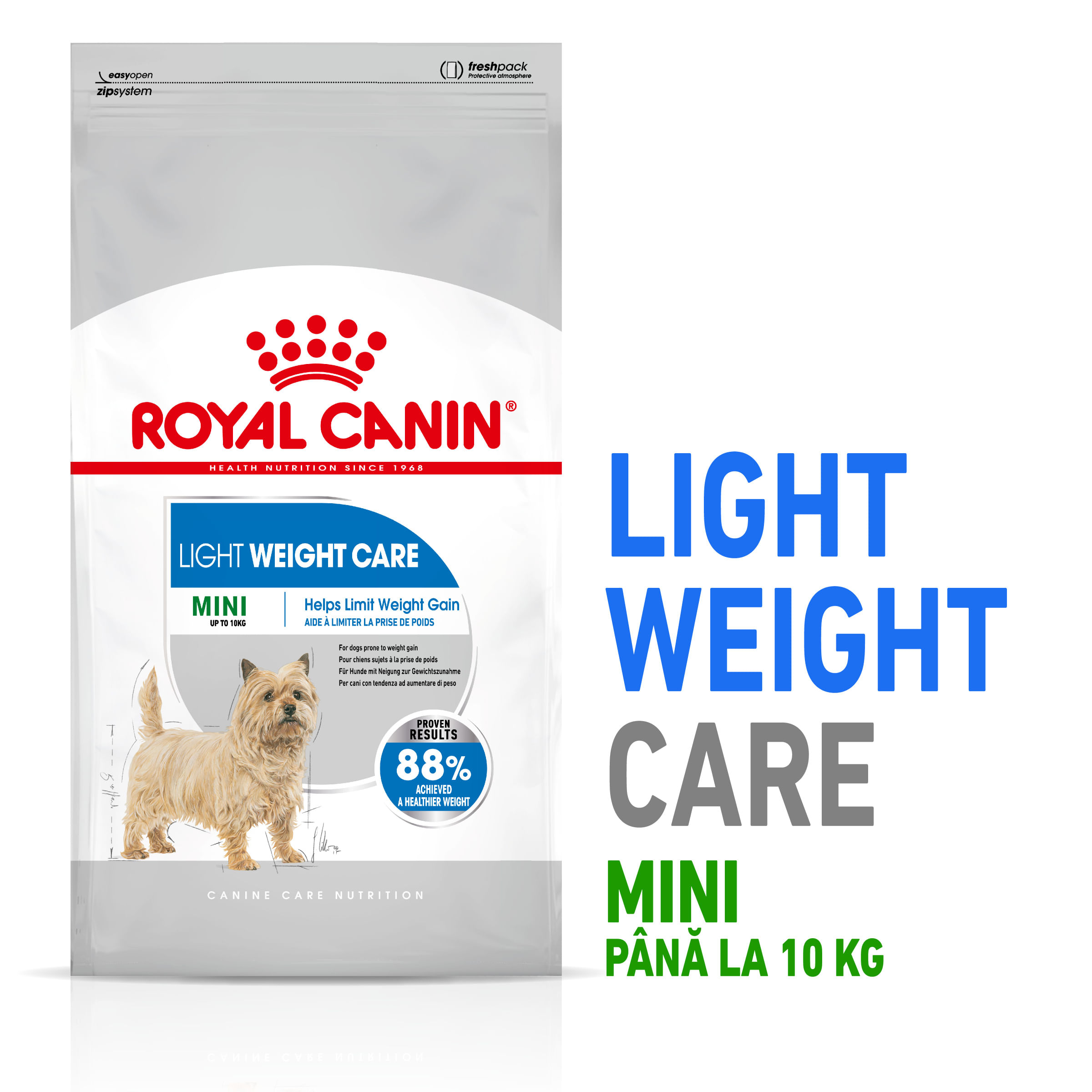 ROYAL CANIN Mini Light Weight Care Adult, hrană uscată câini, limitarea creșterii în greutate, 3kg - poza 2
