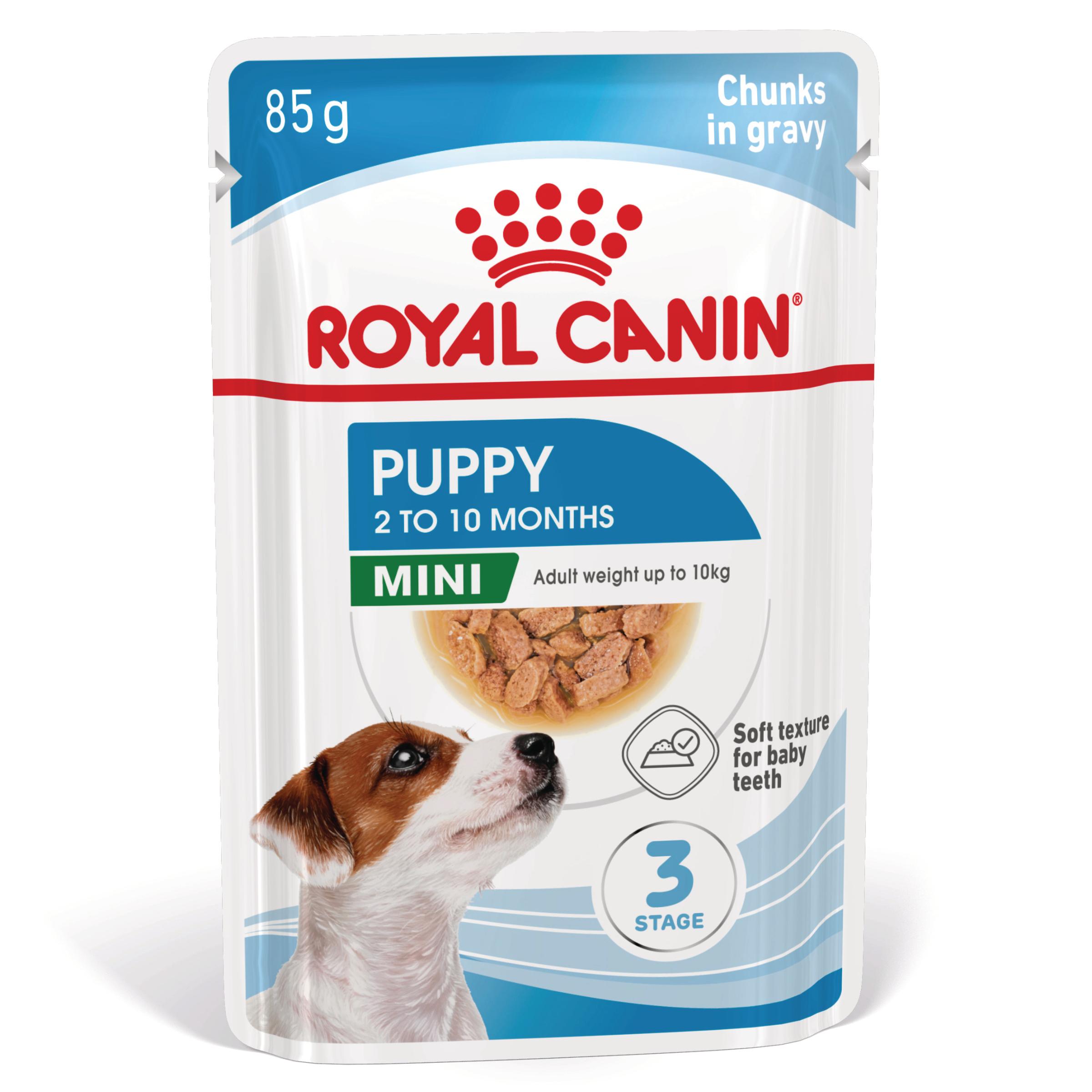 ROYAL CANIN Mini Puppy, hrană umedă câini junior, (în sos), bax, 85g x 12buc - poza 1