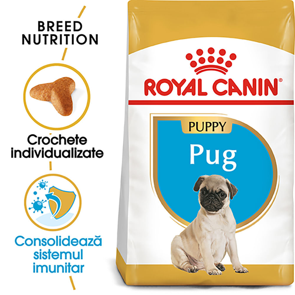 ROYAL CANIN Pug Puppy, hrană uscată câini junior, 1.5kg - poza 1