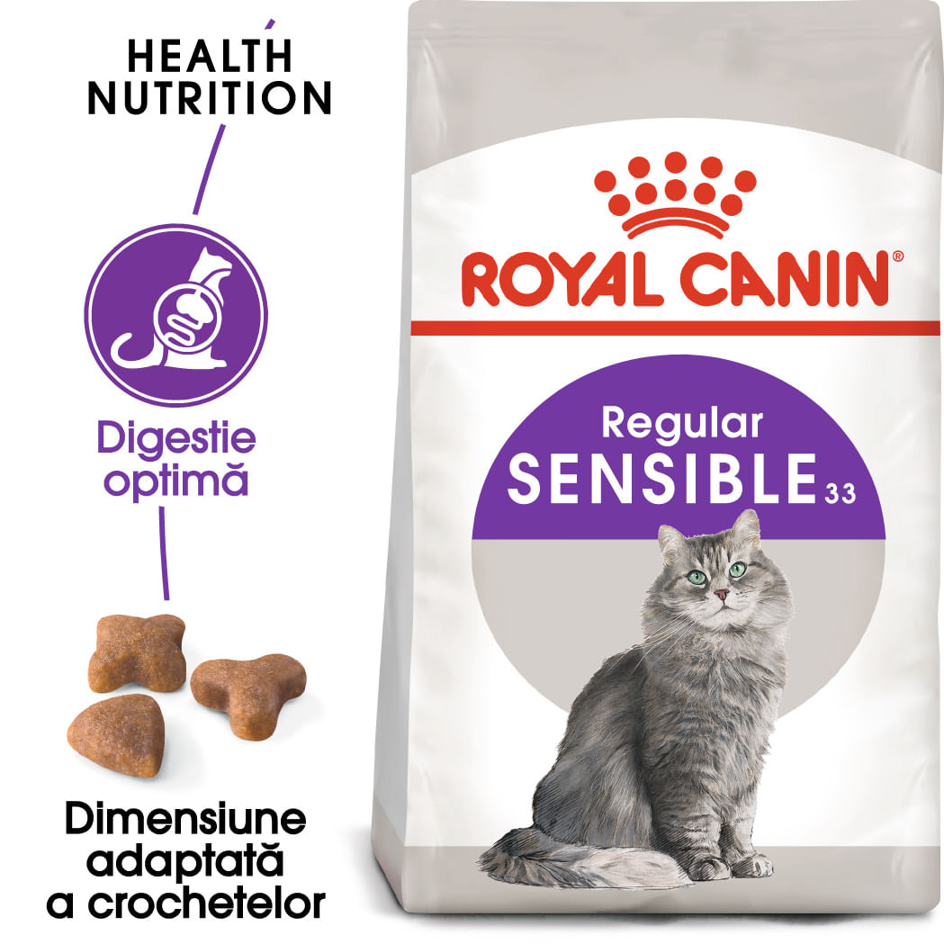 ROYAL CANIN Sensible Adult, hrană uscată pisici, digestie optimă, 4kg - poza 2
