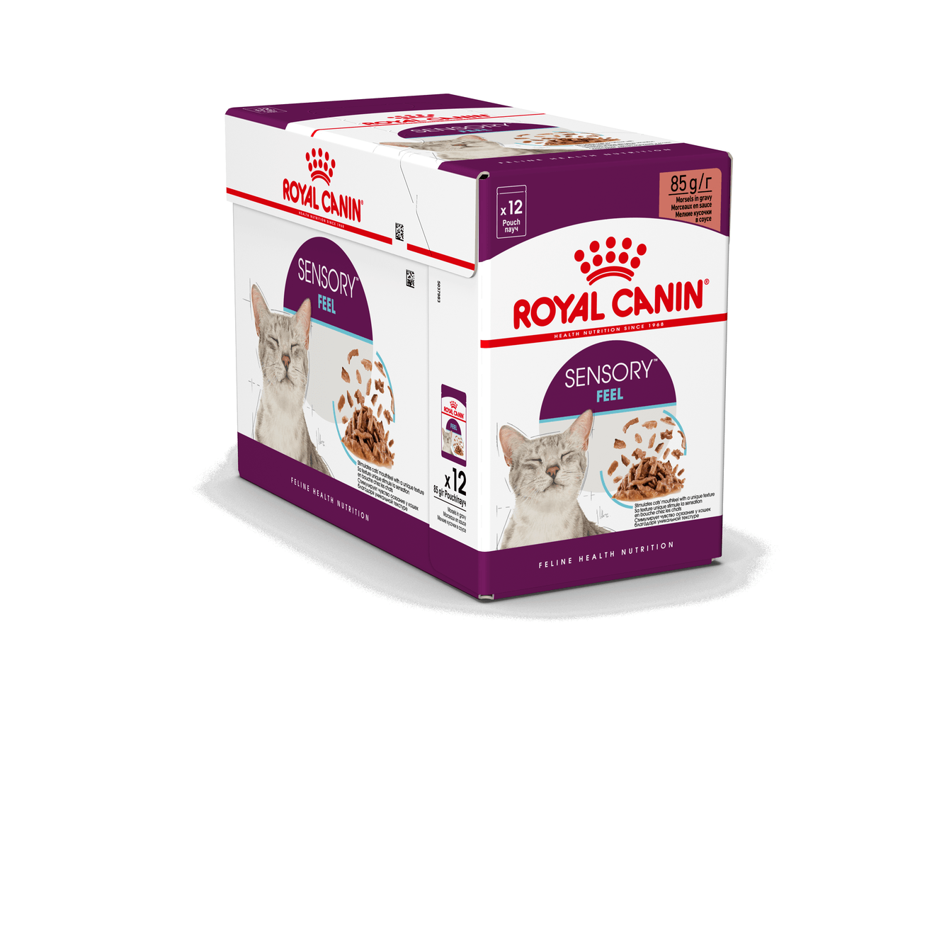 ROYAL CANIN Sensory Feel hrană umedă pisici stimularea simțului tactil (în sos), bax, 85g x 12buc - poza 1