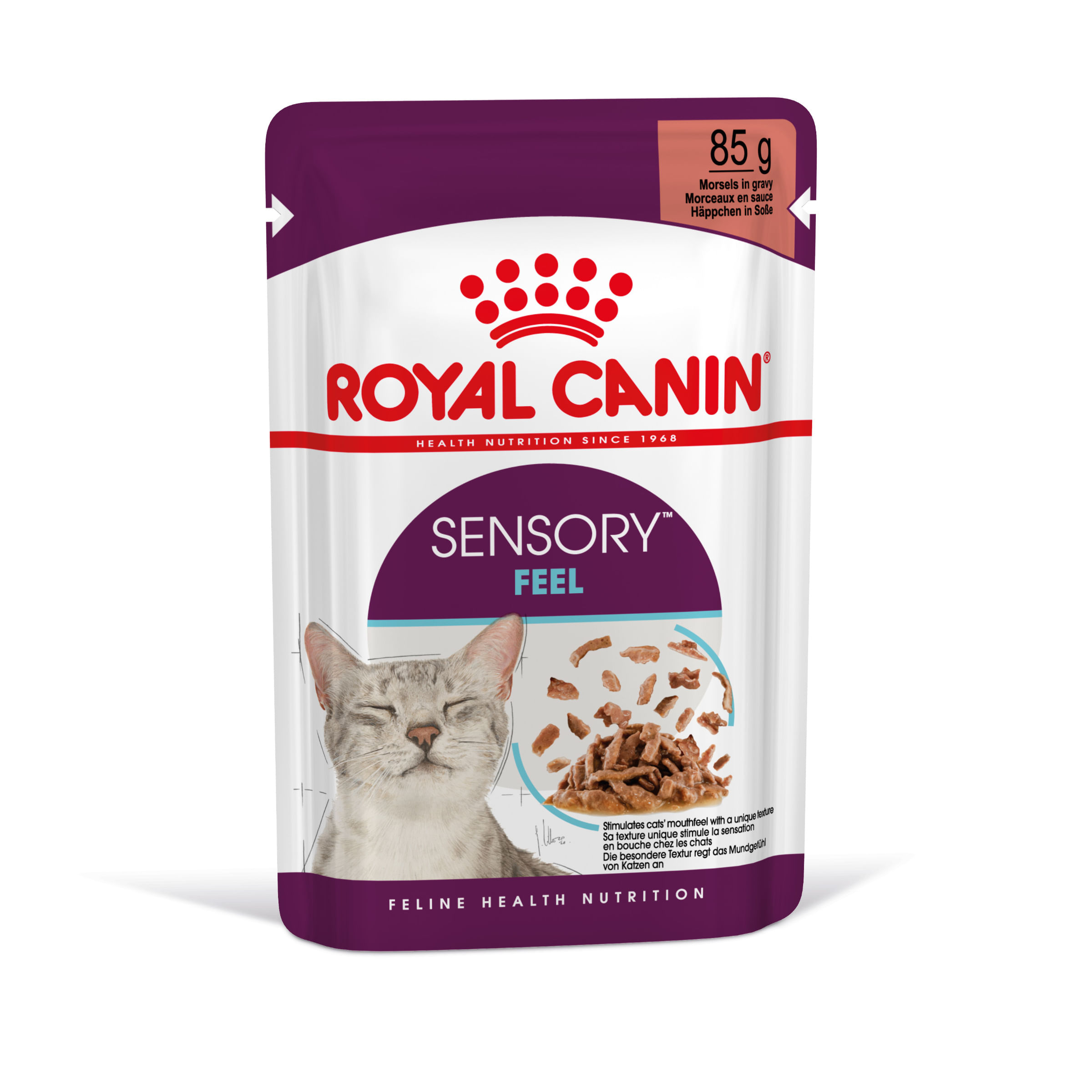 ROYAL CANIN Sensory Feel hrană umedă pisici stimularea simțului tactil (în sos), bax, 85g x 12buc - poza 3
