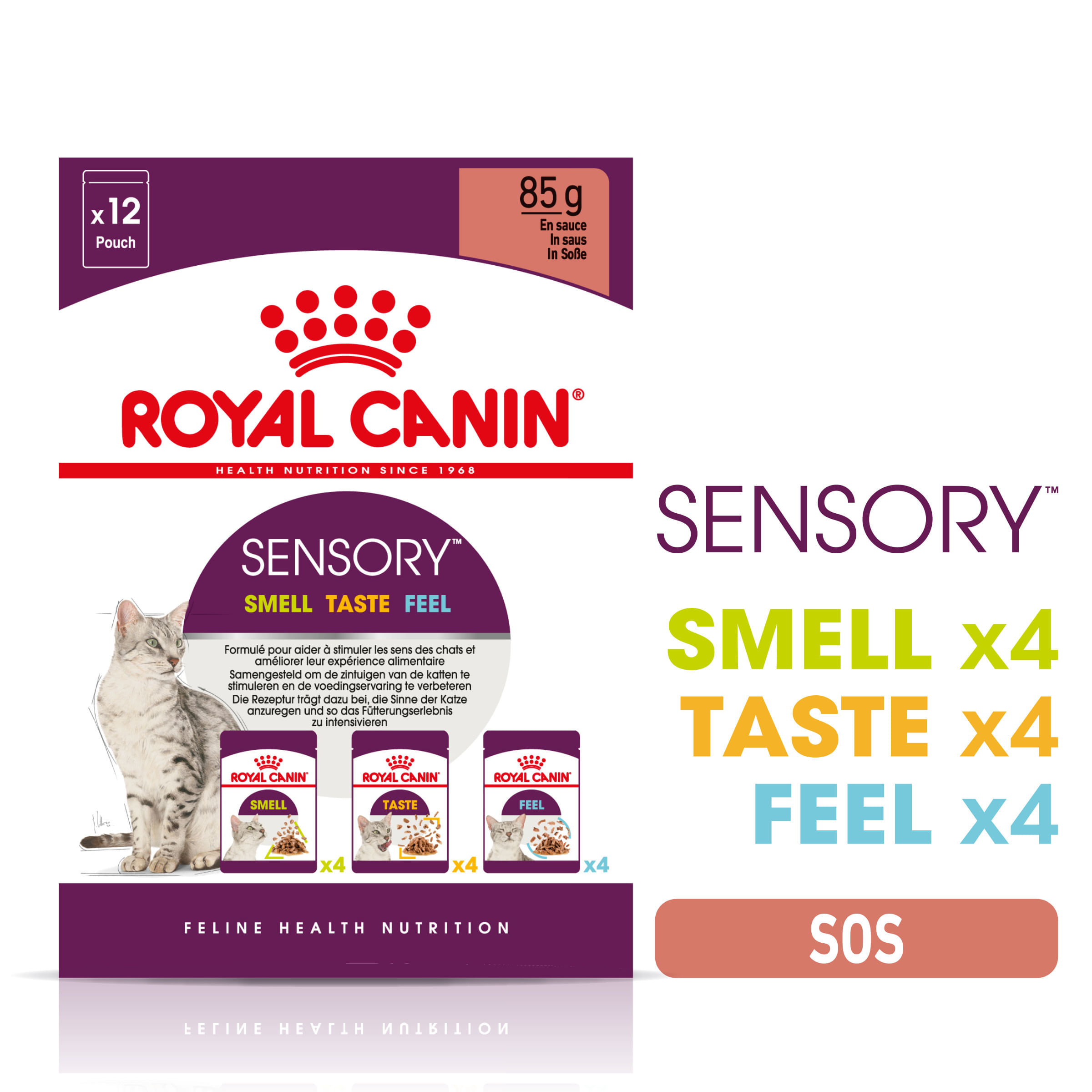 ROYAL CANIN Sensory hrană umedă pisici stimularea simțurilor (în sos), bax, 85g x 12buc - poza 2
