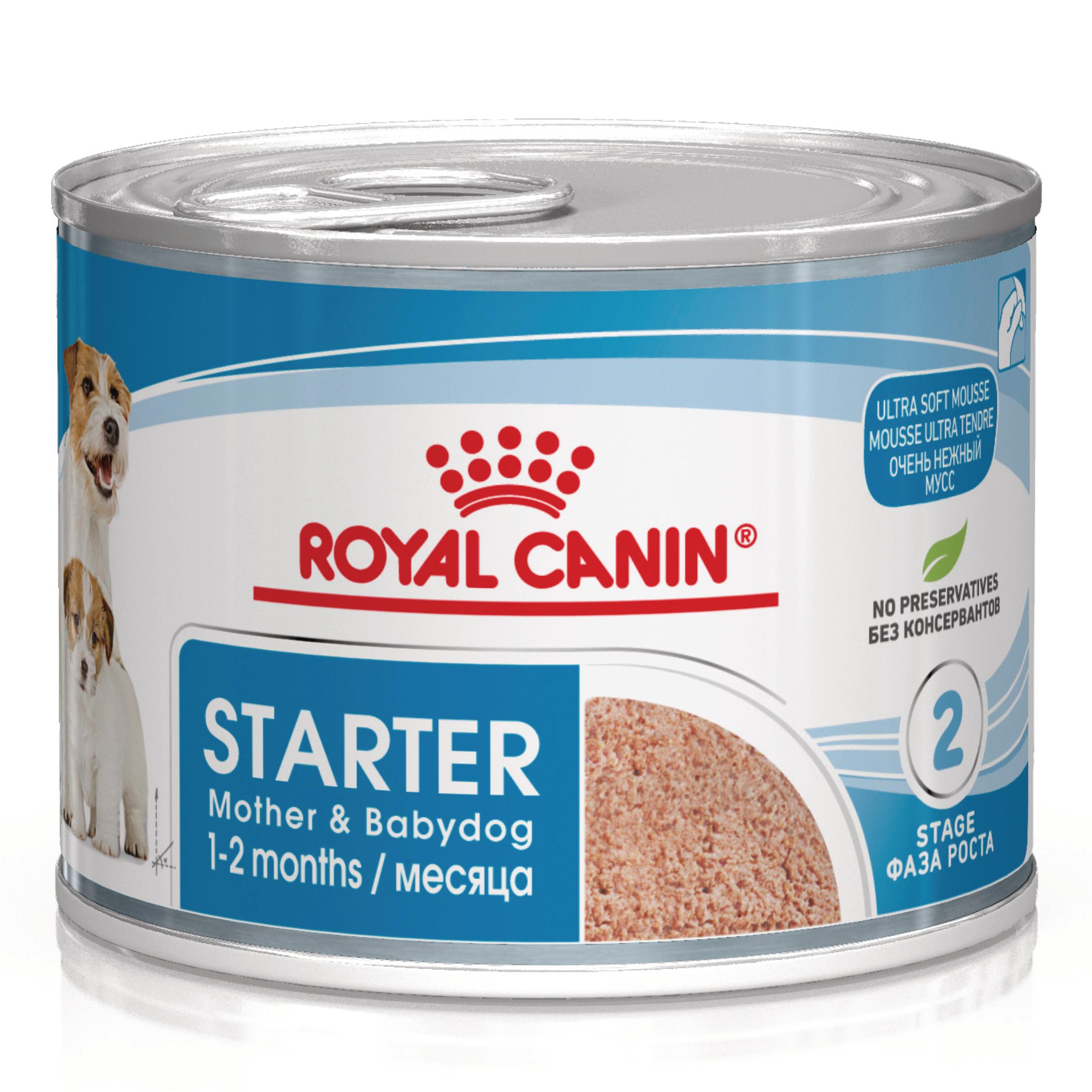 ROYAL CANIN Starter Mousse, mama și puiul, conservă hrană umedă câini, (mousse), 195g - poza 3