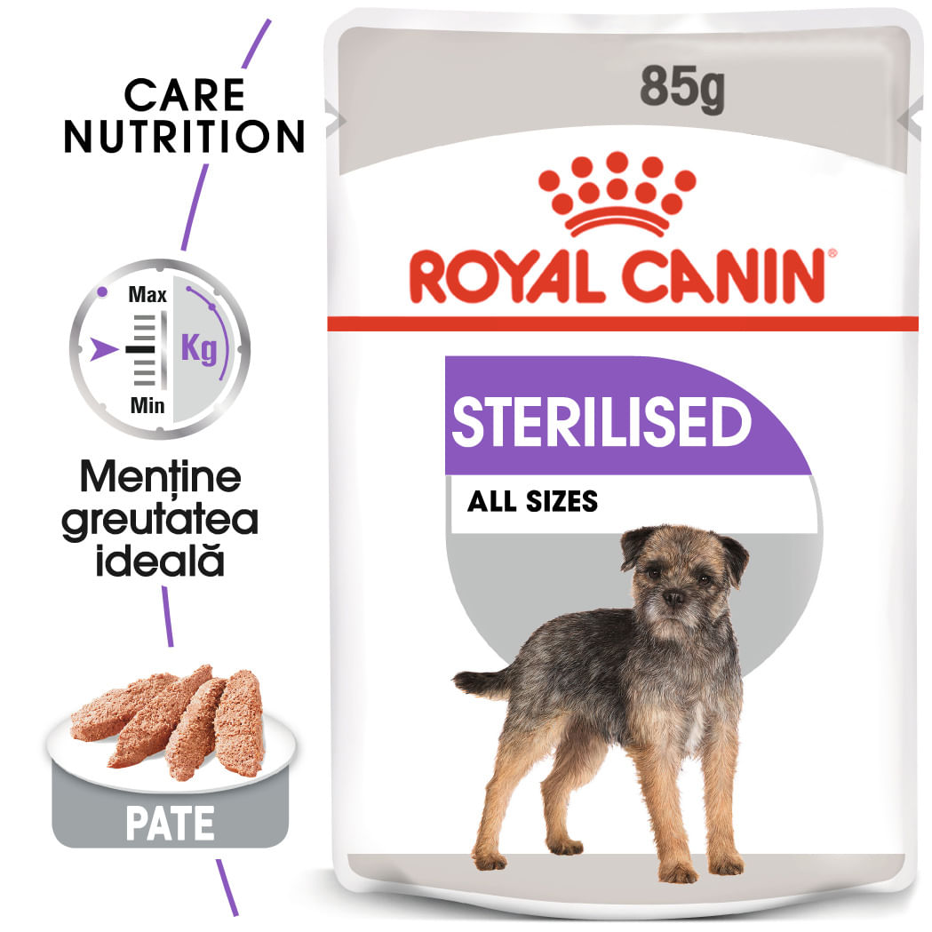 ROYAL CANIN Sterilised Adult, hrană umedă câini sterilizați, (pate), 85g - poza 2