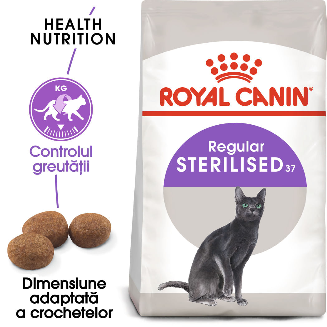 ROYAL CANIN Sterilised Adult, hrană uscată pisici sterilizate, 400g - poza 1